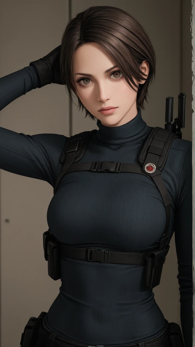 Gwen Tennyson,yorha 2b,tracer,Rebecca Chambers,observe,Atelier Ryza,Close-up,pilot mechanic's workshop,tattoos,orange jumpsuit,short sleeve pilot's tights,short sleeve cyborg pilot jacket,orange sports leggings,leather corset pilot fur,short hair,punk makeup,green eyes,Multicolored silver hair,Sexy smile,freckles,beautiful girl,Big breasts,8 K,Ultra detailed,realistic,fantasy art,steel armor,cyborg armor,silverarmor,Eva pilot uniform,pilot scarf,hairpin,Ear piercing,Mobile Suit Gundam, military jewelry for hands and neck,to walk,(weather:Windy),arc reactor,