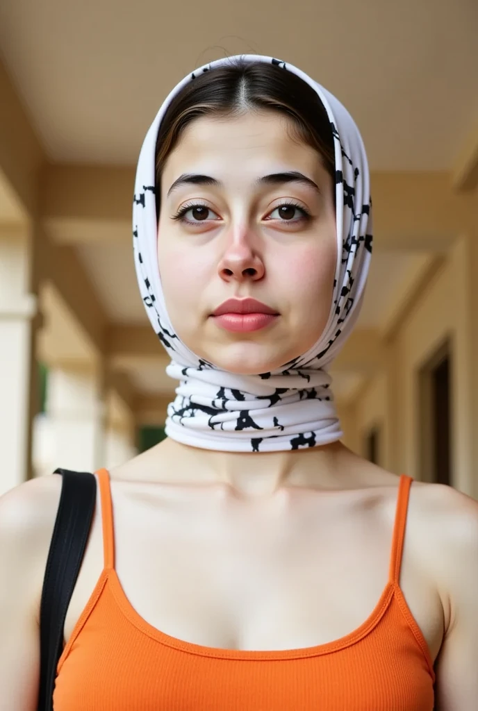 ((TINY THIN)), ((CRYING FACE EXPRESSION :1.5)), ((ULTRA RESOLUTION)), ((UHD)), ((8K)), ((((HALF BODY PORTRAIT)))), ((HIJAB G-STRING & THONG)) ((????? WHITE)), (FLUORESCENCE BACKGROUND), (SAGGY :1.5)