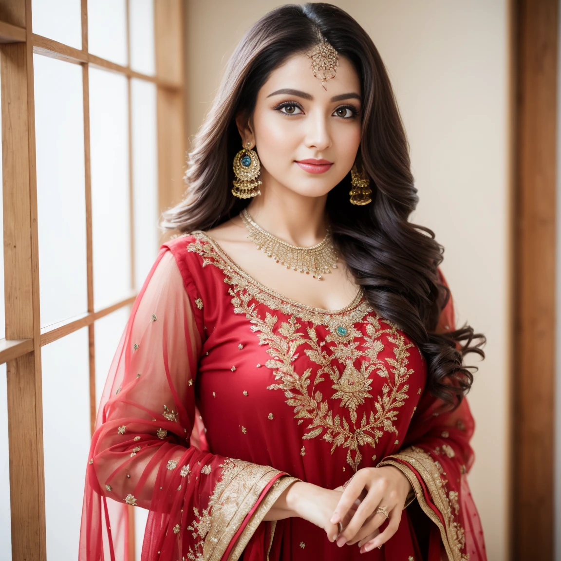 high quality, photo of a 25-year-old woman, in ethnic clothes, aditirh, <lora:AditiRaoHydari:1>