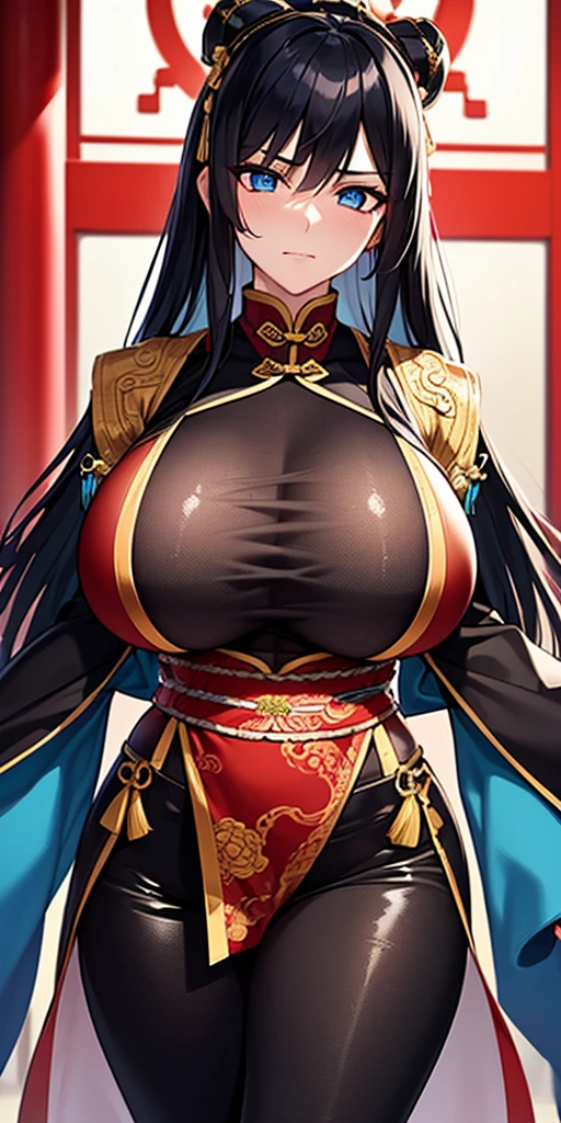 masterpiece、highest quality、NSFW、1girl , solo , huge breasts、deep cleavage、 greenish black hair、ponytail、fox ears、brightly colored eyes、blue eyes、black glasses、green kimono、light purple long hakama、leather boots、flashy necklace、charm、Wet、face turns red, very sweaty, dynamic pose ,、Night city seen from the window