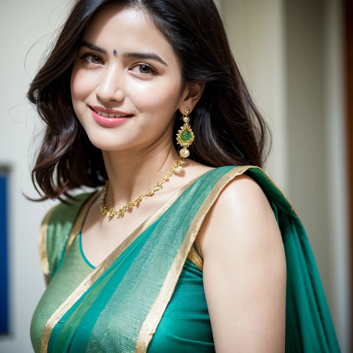Foto RAW, photorealistic, photography, full body shot, 50 years old Woman, master shot, perfect eyes, goddess like beauty, pierced eyes, perfect thick chubby mallu Desi aunty bhabhi, Wearing a Stanapatta, a chest-band.Saree model, model Photography, Indian saree shoot, Indian traditional wear advertising photography, traditional wear brand shoot, face of Indian actress Sonakshi Sinha, masterpiece, realistic, realism, incredible details, pleasure, photorealism, detailed skin, skin pores, high contrast, photorealistic Artstation 8k HD digital art trend of high definition and detailed realistic skin texture, ultra detail, realistic skin texture, armature, best quality, ultra high definition, (photorealistic:1.4),, high resolution, detail, raw photo, sweat, Re sharp, by Lee Jefferies Nikon D850 Film Stock Photo 4 Kodak Portra 400 Camera F1.6 Lens Rich Color Ultra Real Realistic Realistic Textures Dramatic Lighting Unreal Engine Trending at Art Station Cinestill 800,(pele altamente detalhada: 1.2), 8k UHD, DSLR, soft-lighting, alta qualidade, grain of film, Fujifilm XT3,she didn't like to wear blouse or bra, she is happy to wear only saree, she hates blouse or bra, detailed hairy armpits, hyper realistic skin, skin pores, sweat, veins,