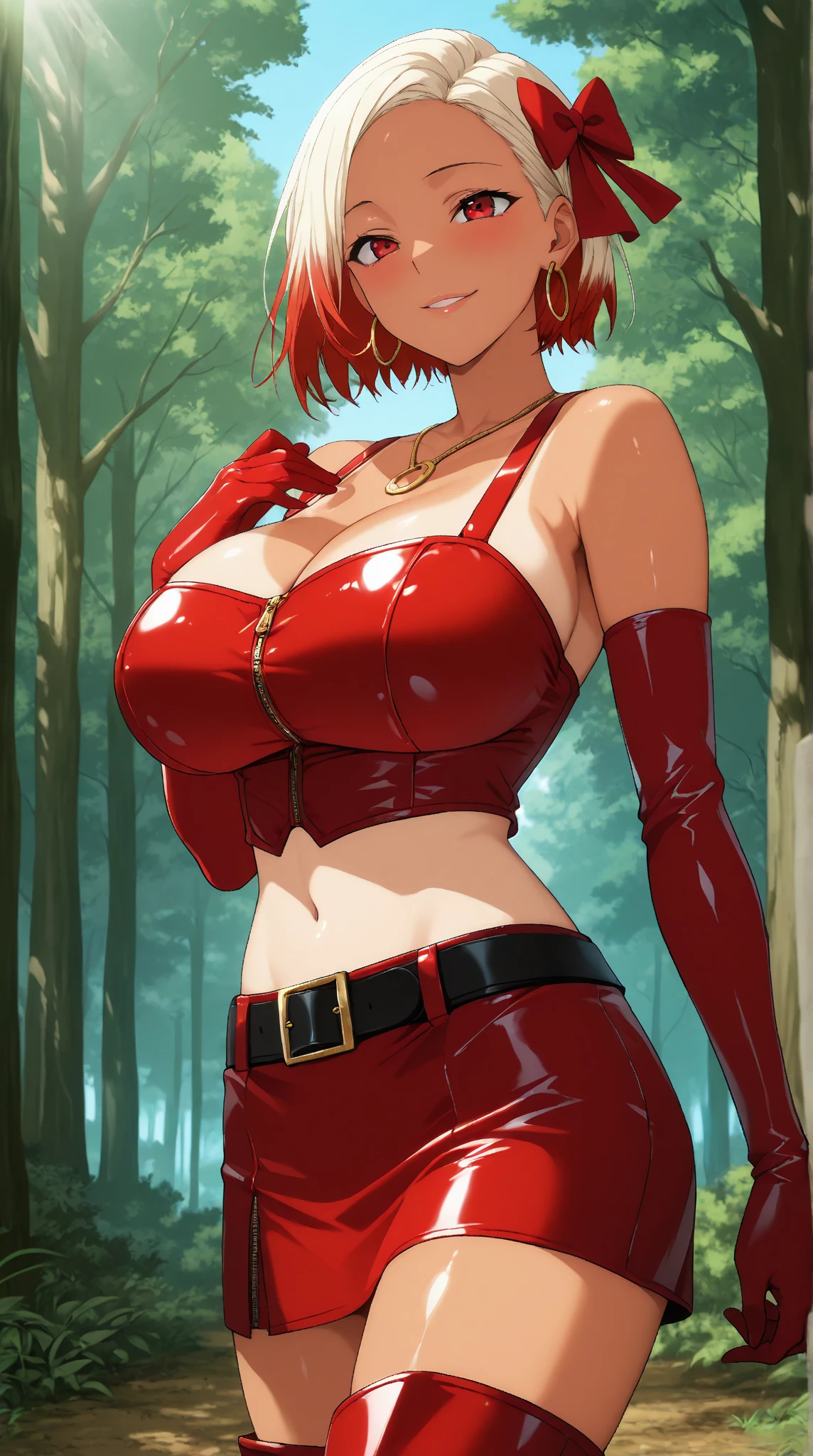 [[Clannad style]], [[A cute girl with short red bangs]], [[Red Eyes]], [[gloomy, Dark forest background]], [[Poor natural lighting]], [[Good quality]],[[masterpiece]], [[Best Artist]], [[The best show]], [[16k quality]], [[Human Development Report+]], [[ (underboob cutout:1.5)]]