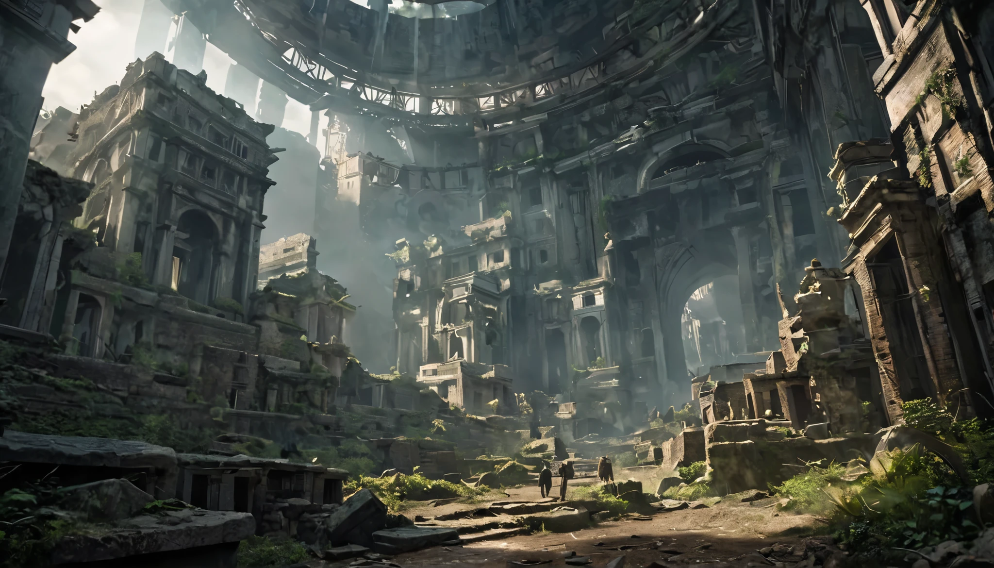 Background\(( ANCIENT CITYの中\((Futuristic:1.3), Ruin ,Exquisite ,Mysterious , dark, ( Supernatural :1.5)\):1.4)\), very realistic depiction , (dynamic angle:1.4).movie screenshot, Amazing Advertising Posters , (landscape:1.3). ANCIENT CITYに焦点を当てる. BREAK .(solo:1.3),One person, Indiana Jones\( Harrison Ford , movie character , Wearing a Fedora Hat , Black Leather Jacket, Shining Inside , WOOL PANTS , British bag shining inside , (turning your face away:1.3),(DYNAMIC ACTION:1.3), ANCIENT CITY (Mysterious Ancient Parts:1.4)\). BREAK .Quality\(8k,非常に精細なCGユニットのWallpaper, high resolution, top-Quality, top-Quality real texture skin, Super Real, Increase Resolution, RAW pictures, best Quality, very detailed, Wallpaper, The golden ratio, saturated realism , bright color, dramatic lighting, compelling stories , Atmospheric Scenery, captivating visuals, Complicated Details, Strong emotions, dreamy world with a kind personality\),(from below:1.3)