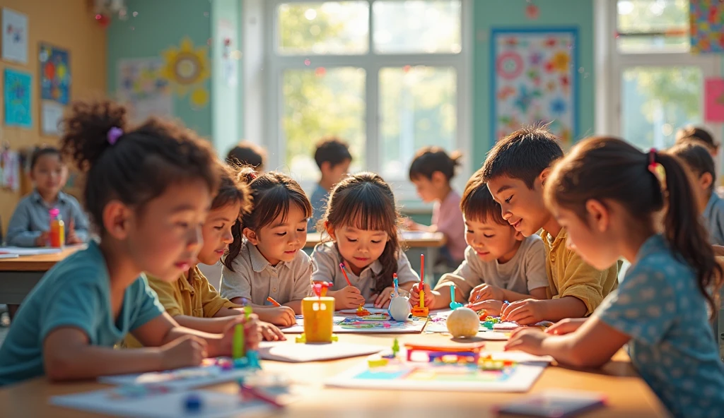 kids learning, 16:9
