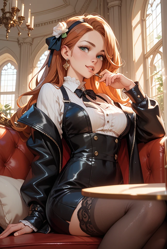 best qualityer,tmasterpiece,Ultimate resolution,downy,Extremely colorful,stewardess,Redlip,Collar,Kneel,behead,behead,guillotine,Anklets,high-heels,Correct posture