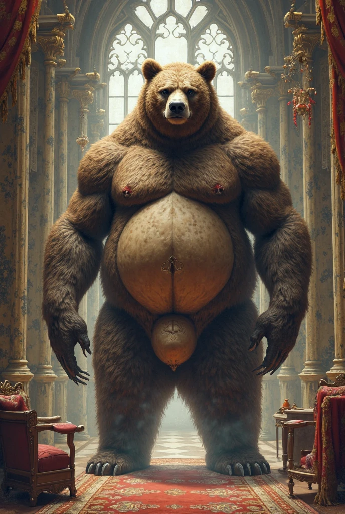 3D render, male, solo, polar bear, werebear, full body, beefy, Muscle, Delicate face, Delicate eyes, realistic, masterpiece, highest quality, lens flare, unreal engine, trending on ArtStation, Intricate, High Detail, dramatic, realism, erection, thick cock, realistic, sitting, bara, muscle, furry,  bed, looking_at_viewer, Ultra heavy High Detail, dramatic, realism, realistic, erection, thick cock, sitting, muscle, furry, day, looking_at_viewer, Ultra heavy detailed eyes, Ultra heavy detailed body, Ultra detailed heavy face, best quality, full body, 8k HD, hdr, (by null-ghost,by darkgem,by pino daeni,by zoroj, by redrusker), (furry art, soft shading:1.1), bara, expressive, masculine, Ultra heavy detailed cock, Ultra heavy detailed balls, (broad shoulders, narrow waist:1.05) 5 fingers, dramatic, bright room, suggestive pose, expressive, masculine, erotic, devilish smirk) 8k HD, hdr, masterpiece, full body, ultra detailed eyes, gold eyes, white fur, white body, knot, musclegut,
