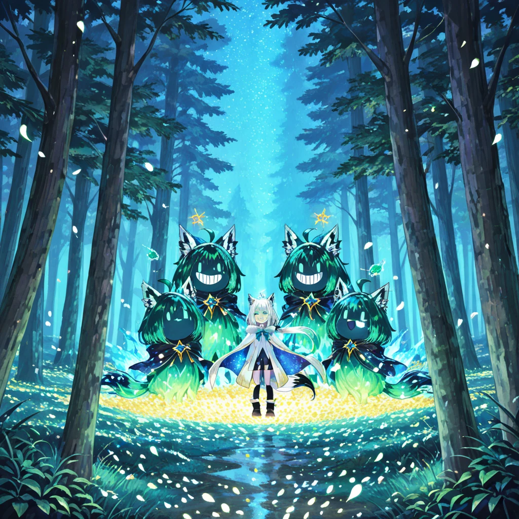 (Ultra Detailed), (masterpiece), (best quality),Light green wolf，kakapo，There is a pair of green bird wings on the back，Standing