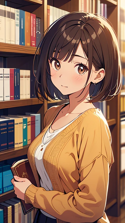 nsfw:1.2,(masterpiece:1.2, Highest quality, Ultra-high resolution, Super detailed), (Realistic, photoRealistic:1.4), Beautiful illustrations, colorful, (Natural Side Lighting, Cinema Lighting),
View your viewers, 1 girl, Japanese, Junior high school girl, Perfect Face, (Perfect Anatomy), Cute and symmetrical face, Glowing Skin, ,
(short hair:1.5, Straight hair:1.2, Reddish brown hair), Blunt bangs, Iris, Small eyes, Droopy eyes, Slanted Eyes, Long eyelashes, (),
Beautiful Hair, Beautiful Face, Beautiful attention to detail, Beautiful clavicle, Beautiful body, Beautiful breasts, Beautiful thighs, Beautiful feet,
((Detailed cloth texture, Pink T-shirt, Denim skirt, ),
(Beautiful views), Depth of written boundary, evening, (library), A passageway surrounded by bookshelves、Are standing, (Smile, Upward glance, Open your mouth),No bra、Nipples are visible、Transparent nipples、Medium Breasts、Flipping up a shirt:1.5、Showing off your bra:1.2