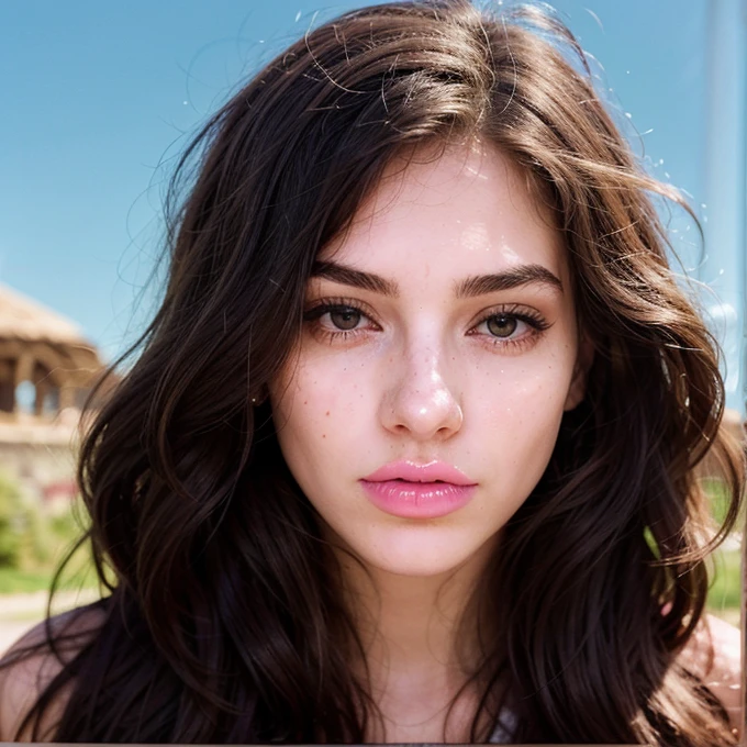 Photo of the most beautiful woman in history, soft smirk, Portra 400