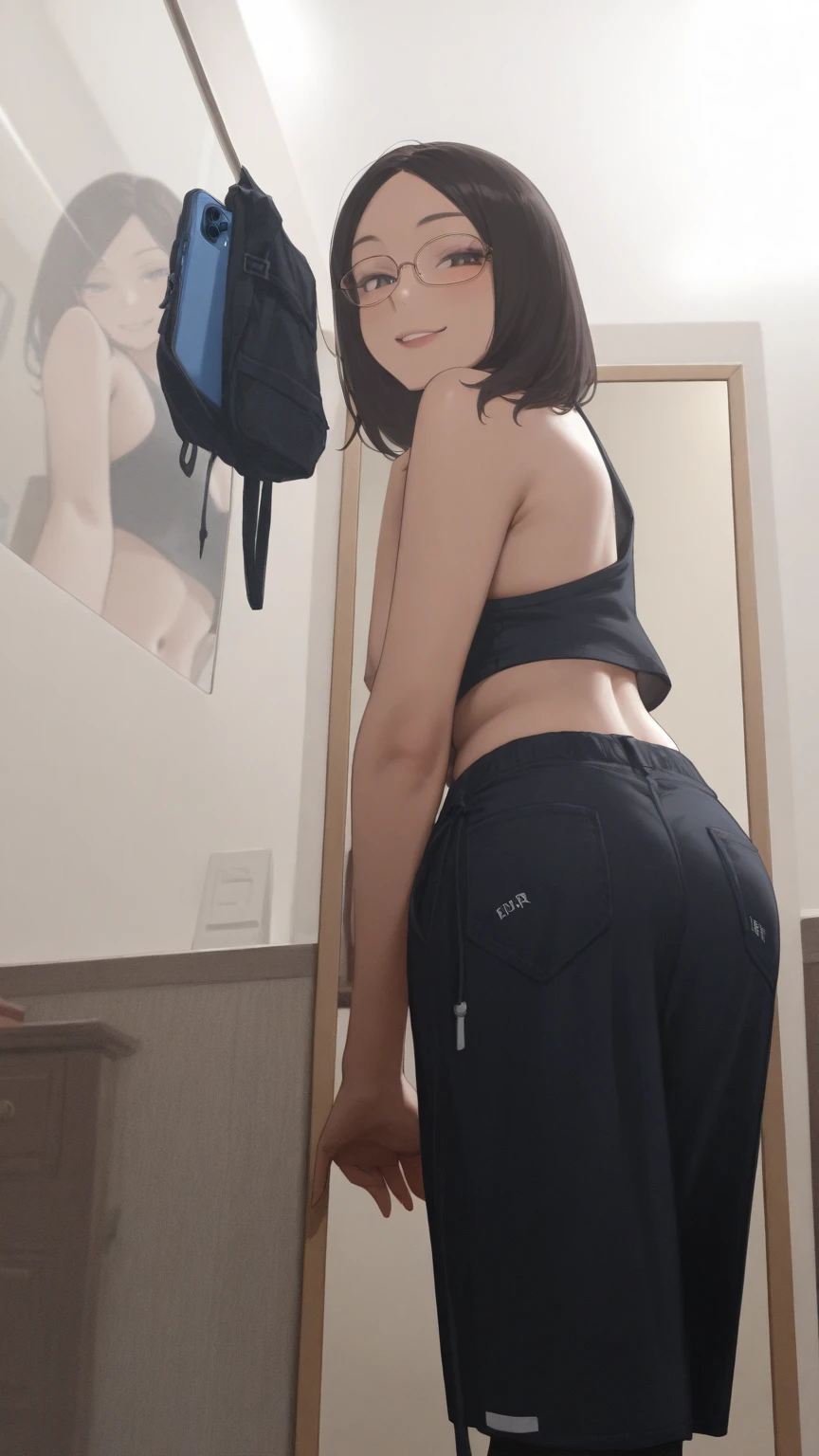 A Korean saxy girl with big  