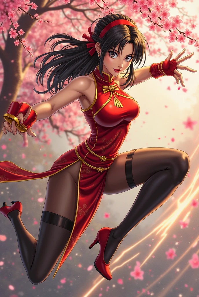(masterpiece:1.4),(Highest quality:1.4),(Absurd:1.4), nsfw, (pubic hair), vaginale, Sex, spread pussy, Mai Shiranui, tits, Nipples