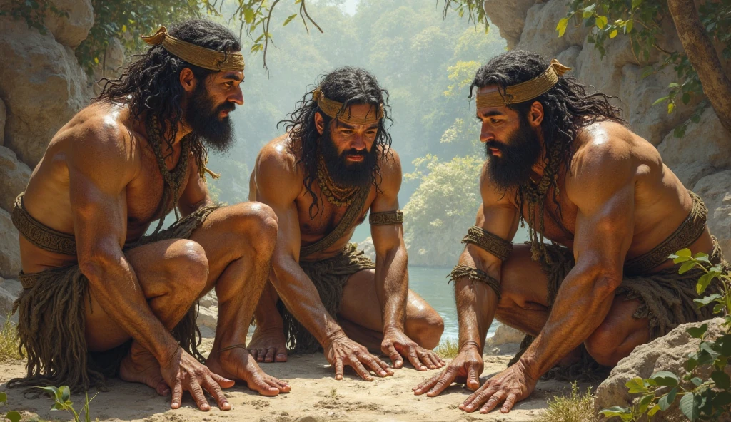A group of cavemen