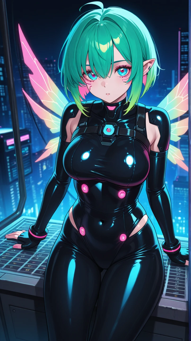 future, neon, tech Valkyrie, technology bodysuit,tech boots, tech gloves, tech headphones, cleavage, fullbody dynamic sexy pose, Tech futuristic armor.