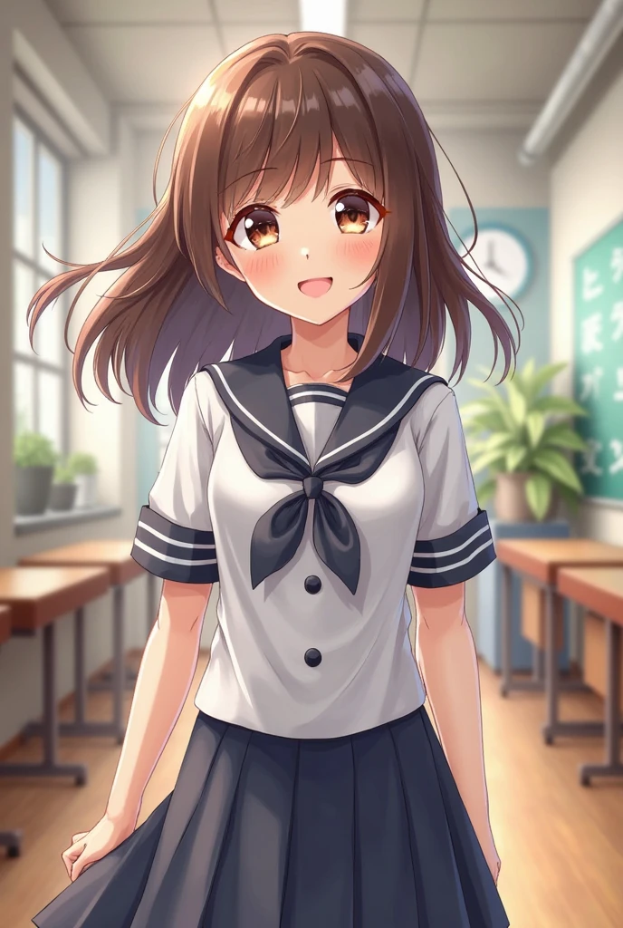 Elementary school girl　skirt　