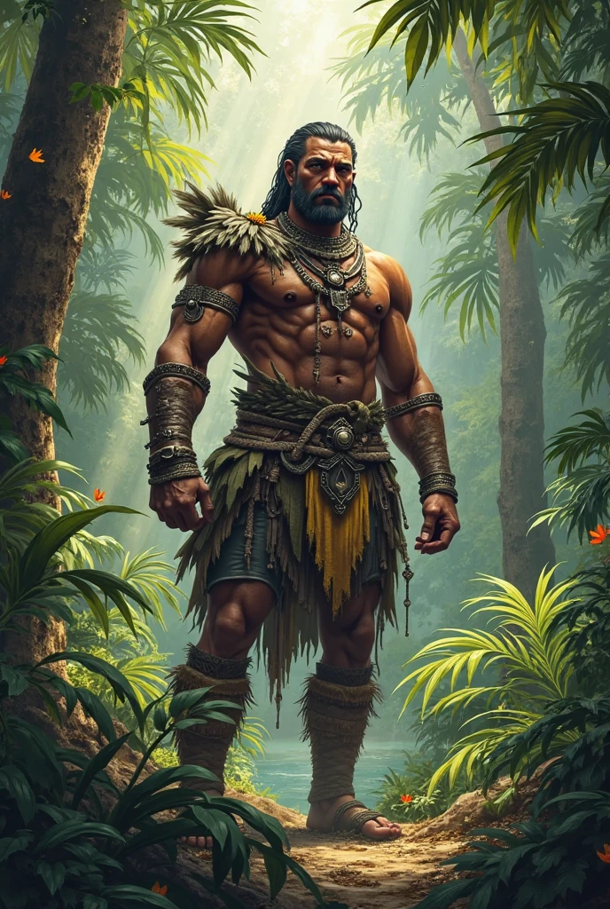 Warrior indigenous colombian caribbean Tayrona archer realismo