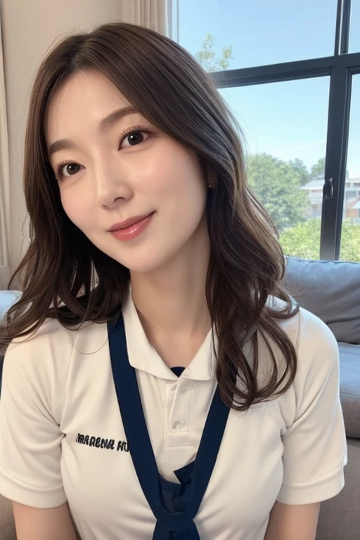 ((highest quality, 8k, masterpiece: 1.3)), sharp focus: 1.2, beautiful woman with perfect figure: 1.4, slim abs: 1.2, (layered hairstyles,: 1.2)), (wet white button long shirt: 1.3), rain: 1.3, night street: 1.2, wet body: 1.1, night、 Highly detailed face and skin texture, fine eyes, double eyelid, big breasts, smile, clavicle、beautiful clavicle、Berry Short、shortcut、