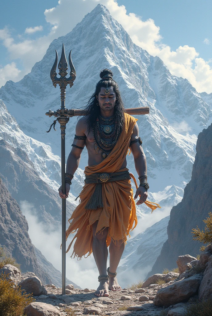 A lord hanuman is kalash parwat