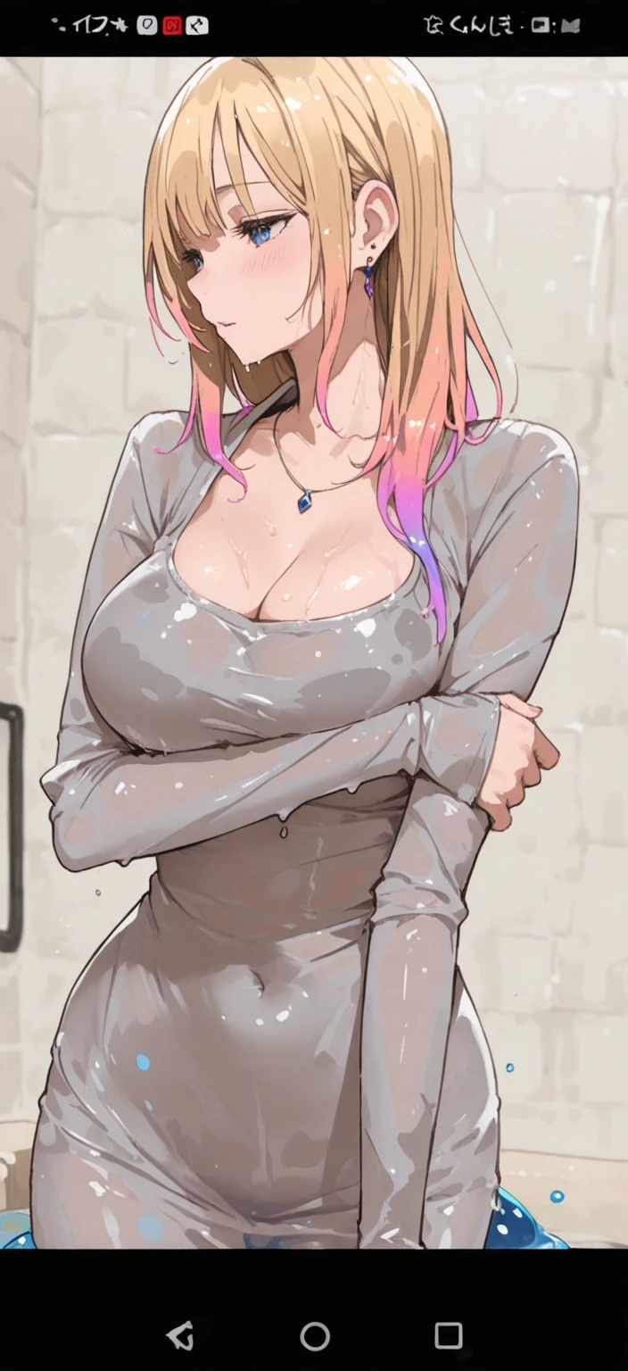 cute school girl,(((1girl))),((beautiful sexy school girl with extremely cute and beautiful pink colored hair))
(Super huge enormously gigantic breasts, cleavage showing:1.4), huge gigantic saggy breasts,(((pink colored hair:1.35,colored inner hair,ear breathing,ponytail hair))),((heterochromia:1.5, vibrant green eyes,perfect eyes,upturned eyes:1.3,beautiful detailed eyes,finely detailed beautiful eyes:1,big highlight on eyes:1.2,slanted eyes)),((fat)),(((real skin texture, lustrous skin:1.5,bright skin: 1.5,skin tanned,shiny skin,very shiny skin,shiny body,plastic glitter skin,exaggerated shiny skin,illuminated skin,wet legs))),(spider lower abdomen,narrow waist,wide hip,curvy body,inflated legs,delicate detailed fingers,detailed body,human hands,(detailed face, long detailed eyelashes, blushing)),muscular,muscular girl,abs,
cute,slutty,horny,seductive,erotic,(((nsfw))),
(((school uniform))),(((huge tits, huge cleavage))),((,detailed outfit,detailed clothes)),
(Sexy dynamic pose:1.0),solo focus,embarrassed,(centered,scale to fit dimensions,Rule of thirds),
Detailed classroom background
High resolution, sharp focus, (ultra detailed, extremely detailed), (photorealistic artwork:1.37), 8k wallpaper,((synthwave background theme)),((vibrant colors)),(intricate),masterpiece,(best quality),