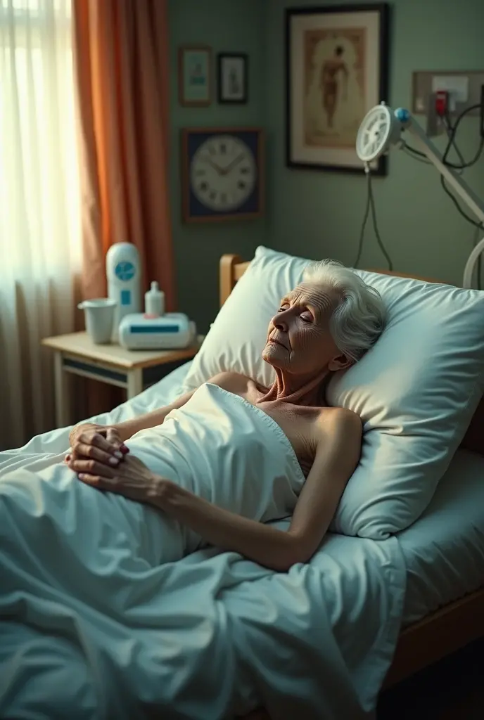 A dying woman