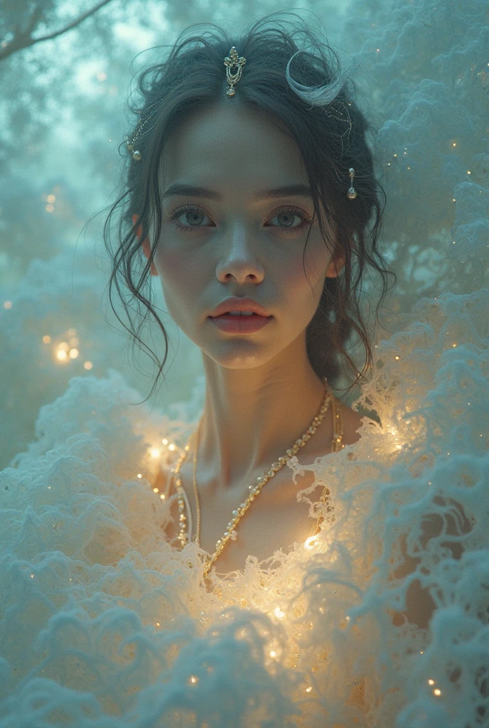 a gorgeous young european woman, 23 years old, high detailed face with beautiful eyes, lips and skin, in motion, motion blur effect, photorealistic, cinematic lighting, dramatic colors, fantasy atmosphere, intricate details, 8k, best quality, high resolution, masterpiece