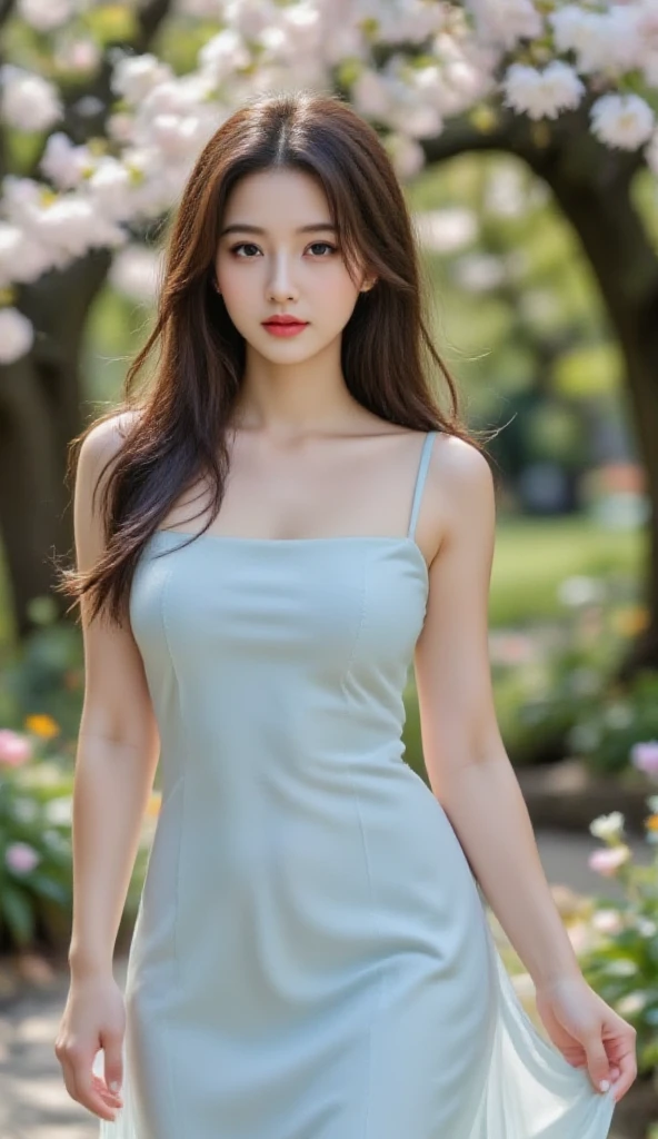 8k, highest quality, ultra detailed:1.37), Eliana, ((18 years)), a beautiful Asian girl, ((proudly stands in a military uniform)), representing her role as a soldier, ((She wears a fitted Purple dress)), The high-resolution image captures ultra-detailed realism, highlighting Eliana's determined expression, piercing eyes, and confident stance. The backdrop showcases an forest, adding to the authenticity and significance of the image. This visually striking representation showcases Eliana's strength and dedication as a soldier, cute knees, ((Lake)), ((Pine trees)), ((Detailed face)), ((Perfect body figure)), ((Detailed hair)), ((Detailed Dress)),
