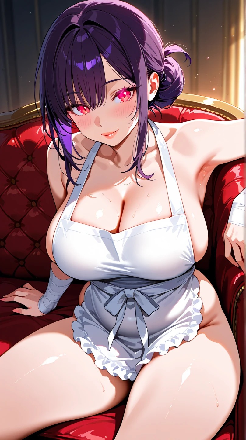 Hyuga Hyuga, bella, masterpiece, Very detailed, Better quality, Optimal lighting, Best shadow, Perfect face shape, 明亮的White eyes睛, Dark blue short hair with bangs, usando o Dawn Cape, White eyes, traitor, Dawn Cape, whole body, Big , dynamic posts, Angry, Sensual, Sexy,(((Full and soft breasts,)))(((Large Breasts))) (((Cleavage))),