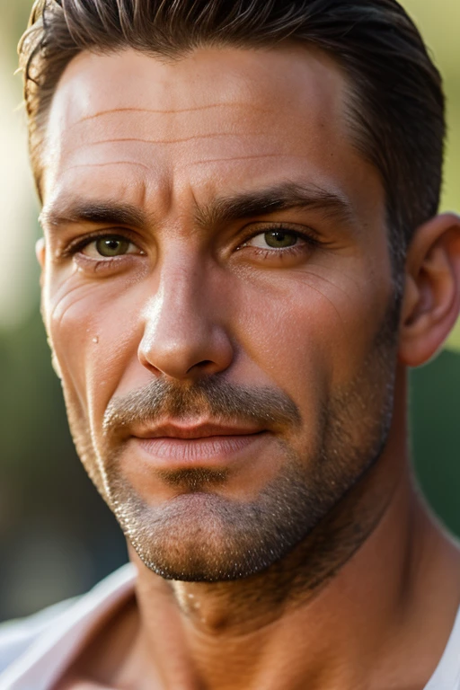  A German man focus on the face