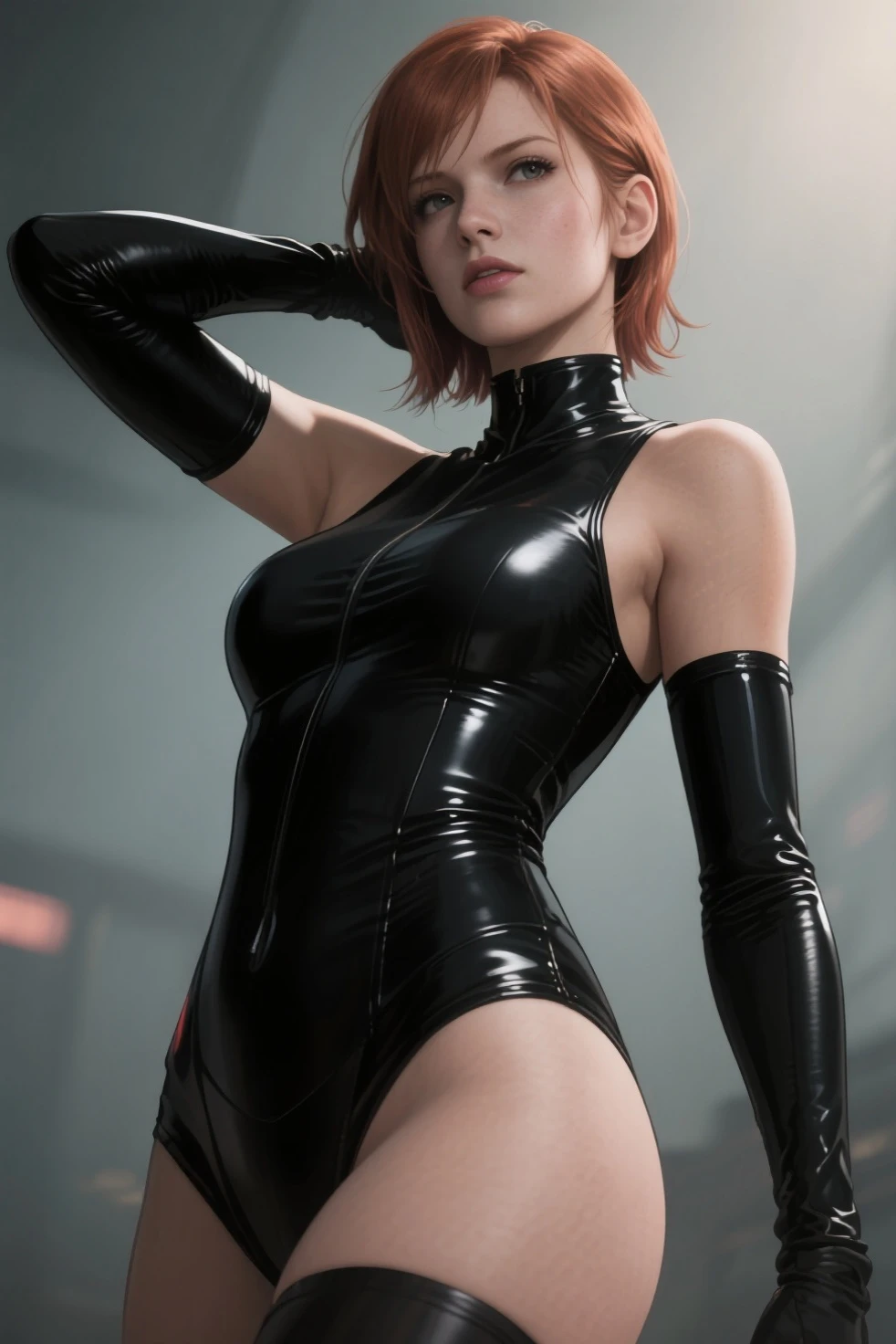 Generate Scarlett Johansson as spy in bikni