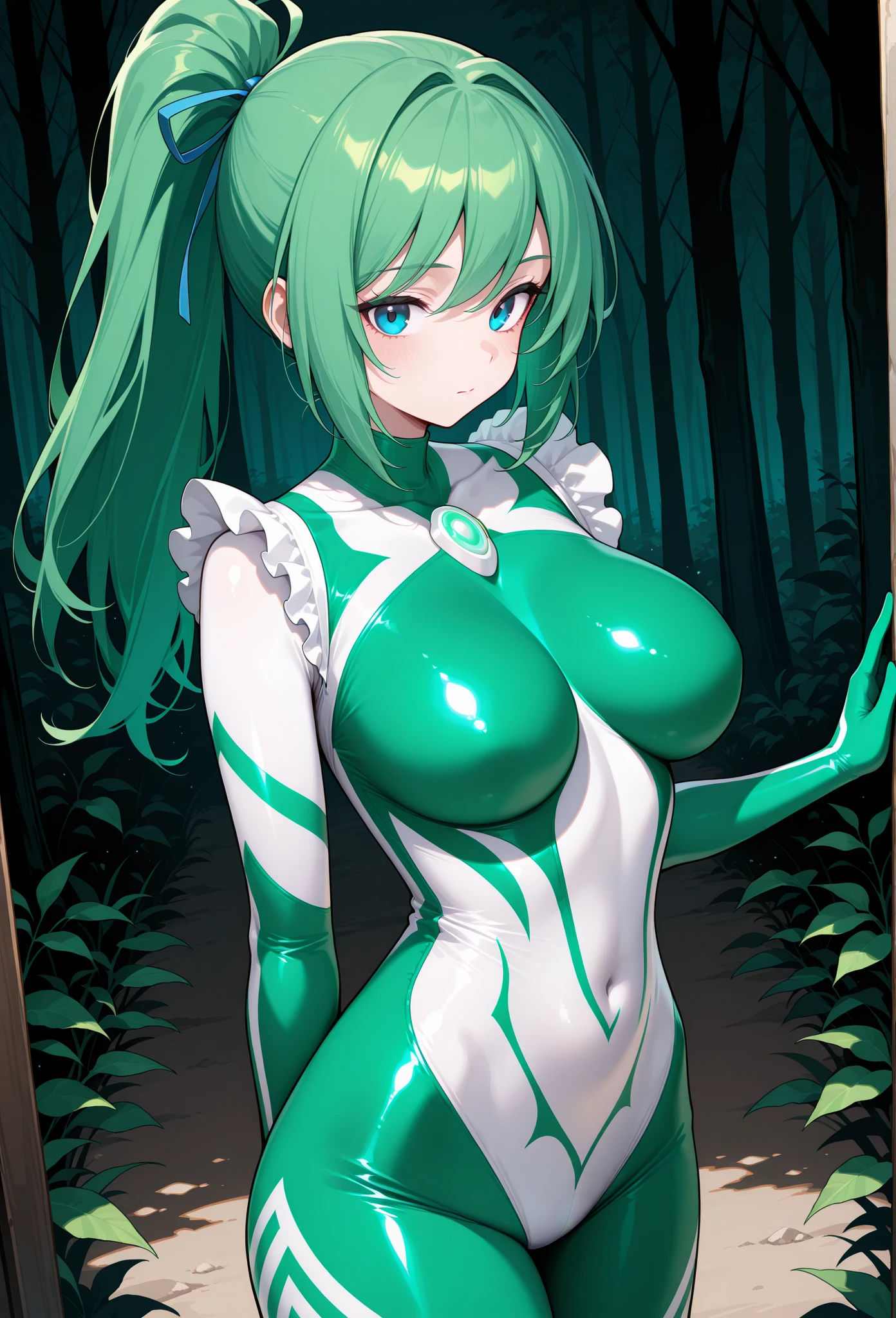score_9, score_8_up, source_アニメ,Sayonara Minakami,,very big breast,shiny skin,Fallen into evil,empty eyes,Symbiote,Spider Suit,Tar Swamp,High leg,