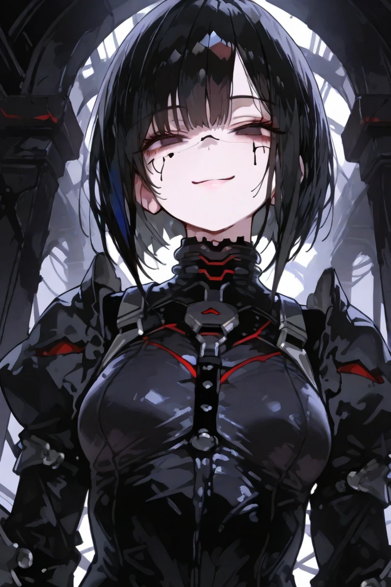 close up,pretty face,xuer the cross,1girl,solo,sitting,dark background,cross,long hair,bangs,hair between eyes,long sleeves,black hair,huge breasts,puffy sleeves,latin cross, cinematic lighting, (chiaroscuro:1.4), hires, volumetric lighting, highly detailed background, masterpiece, <lora:hairdetailer:0.6> <lora:GoodHands-beta2:0.8> <lora:xuer the cross_20240317184151:1>