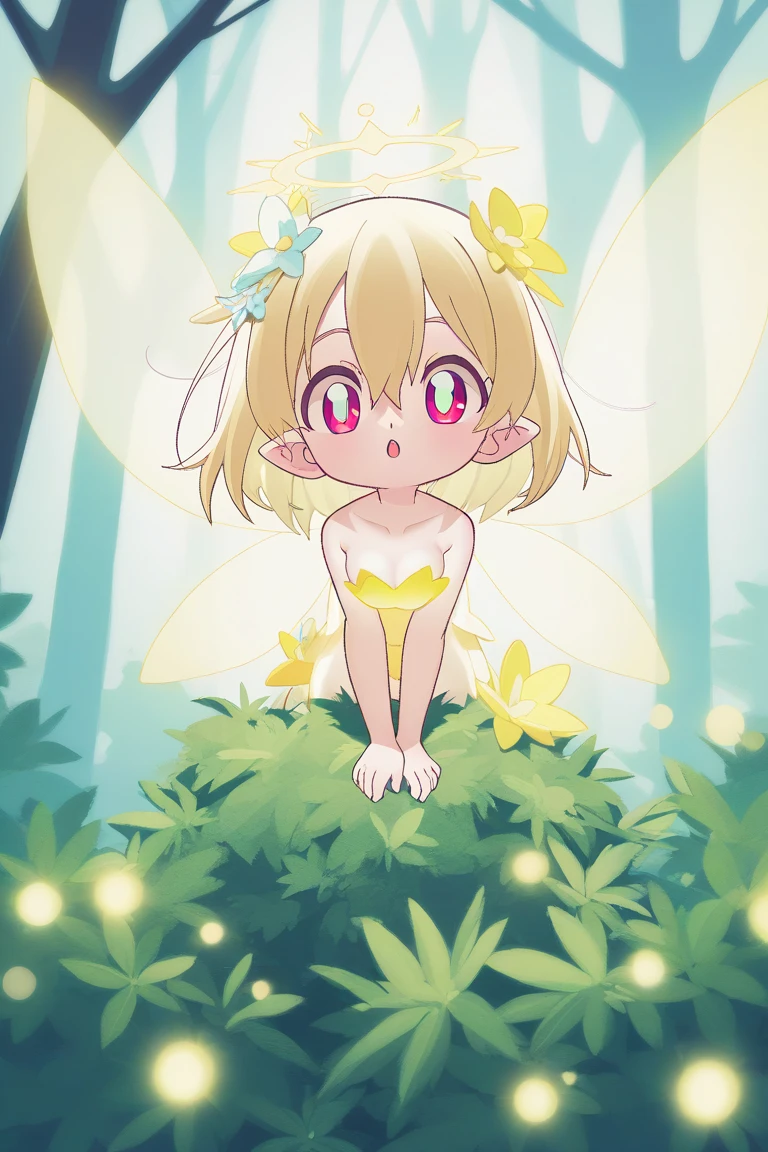 (((Completely naked:18ban)))、girl、Ocean、(((Fairyの羽:Fairy))),ロングヘア、nanoha,(((elementary school student)))