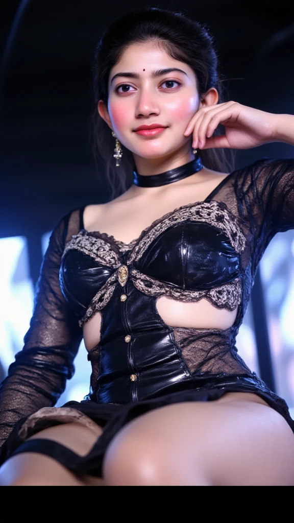 araffe woman in a sheer top and skirt posing for a picture, clear portrait of demi rose, glamorous pose, glamour pose, basia tran, wearing atsuko kudo latex outfit, sophisticated gravure idol, translucent body, seductive lady, chiho ashima, ASİAN, Yoshitomo Nara, stunning elegant pose, big boobs, sexy cleavage show, full body wet