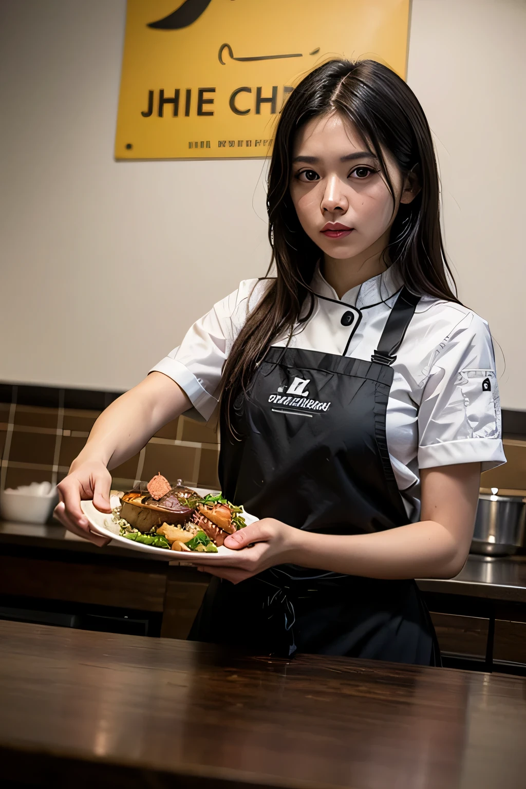 Located on the 180th floor of Shanghai Tower,Five delicate cute little girls with upturned asses,junior school student,Cook in an upscale open kitchen
