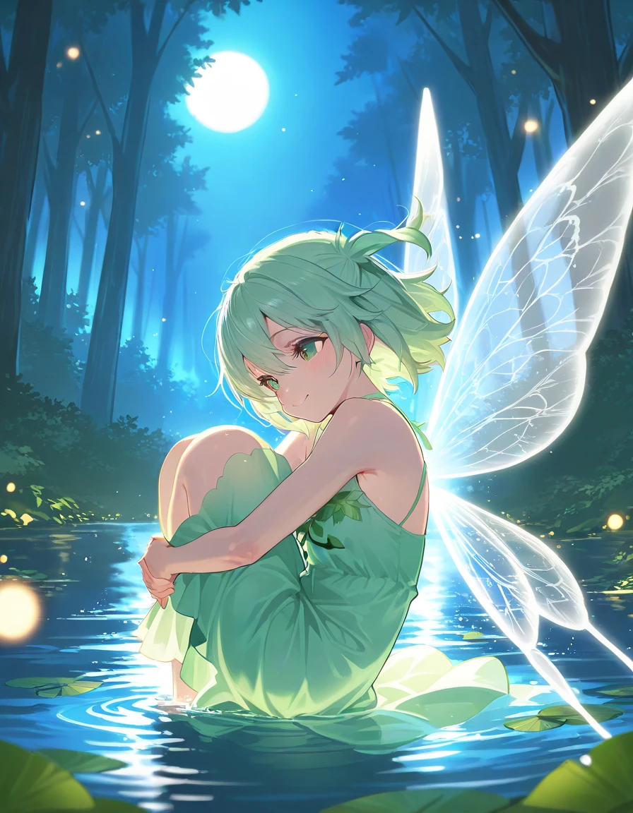 Angel with wings on his back:1.8,very cute female child:1.8,8 yo,1 bird,miku hatsune:1.5,Wet and see-through clothes:1.5,Playing by the river,Barefoot,Sweat, Summer,day,Flat-breasted,(4K), (Raw photo: 1.2), (Realism: 1.4), (masutepiece: 1.3), (exquisite detailing: 1.2), Delicate and beautiful details, (Eye Detail), (Facial Detailed), (Highest Quality) :1.4), (Hyper-Resolution: 1.2),  (very detailed illustration), Best Quality,depth of fields, Wide light, natural shadows