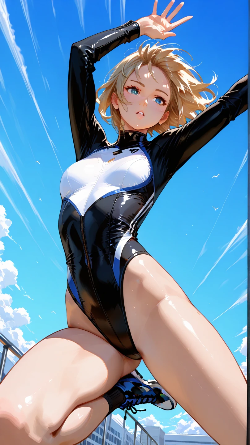 absurd , high resolution, Super detailed, little girl,Big Breasts,Happy, skirt, Rich gradients, Extreme colors, Extreme details, Clear light perception, butt, (many, Impressionism, painting), Anime Characters,Fluid between thighs,flowing liquid,Exposure,Disheveled,Clothing that fits snugly,Chest contour,(((Wet clothing))),Tube Top,(((Ultra-thin clothing))),(Body model),((Flesh outline)),Grinning, blush,Hyperactive expression,
