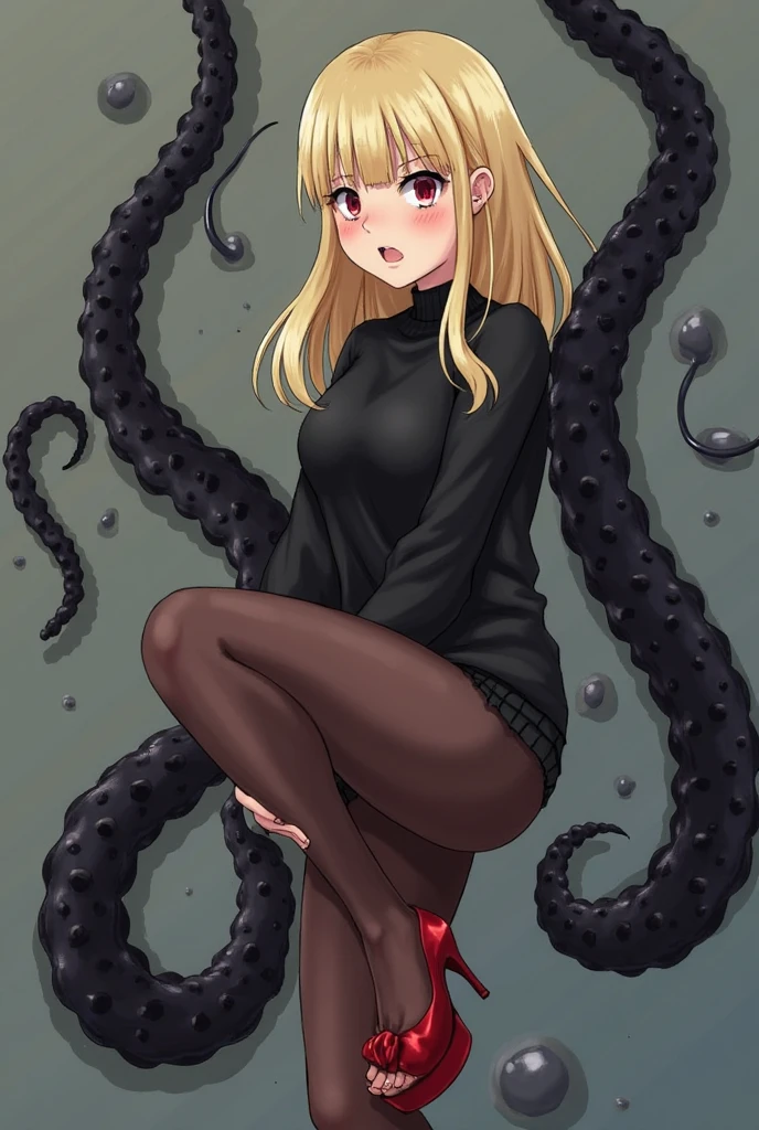 (((athlete suit))),((((brown penis tentacles bound a girl)))),((((cum))))
