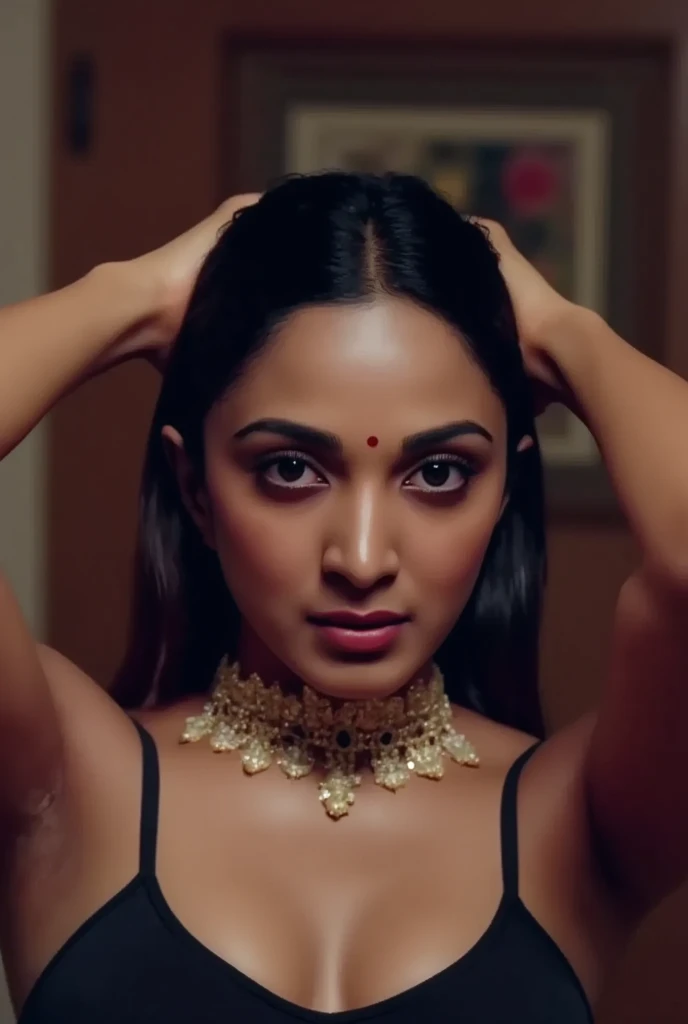 Sexy Indian women dancing topless, shiny skin 