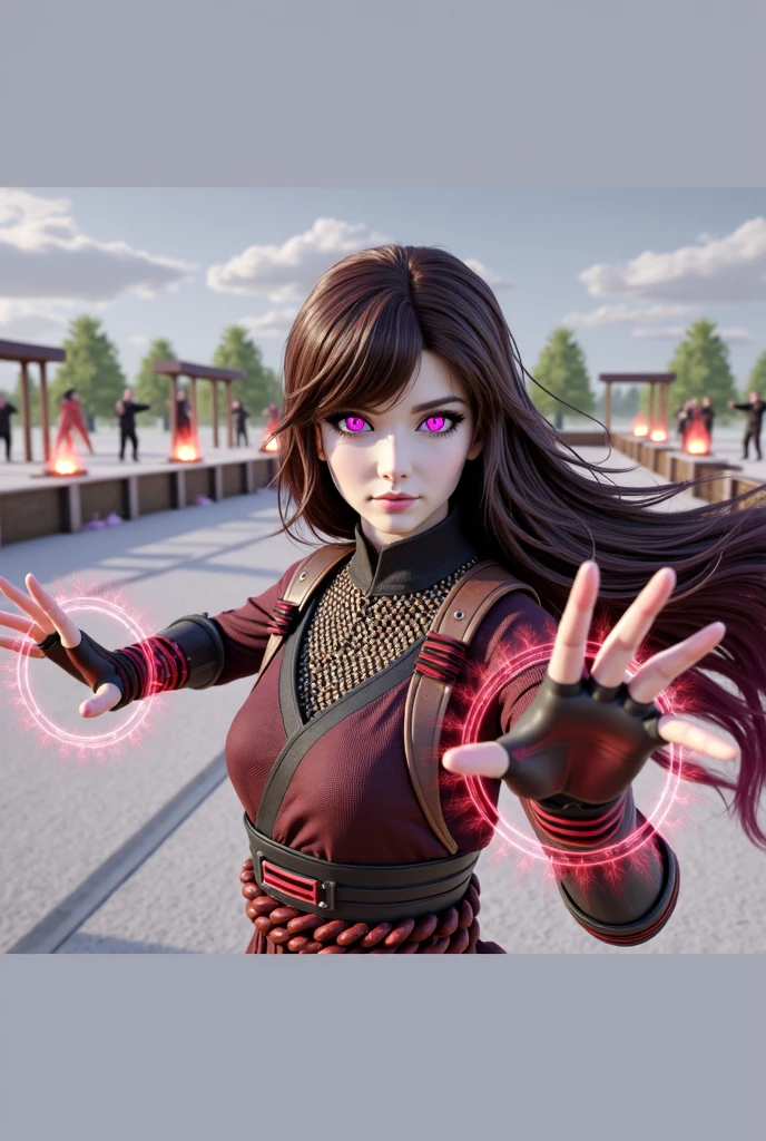 ((best quality, 8k, masterpiece :1.3)), 1 girl, smiling, whole body, face slimming, pretty Woman, (Dark brown hair), full length dress :1.1, Super detailed faces, delicate eyes, double eyelids, blurred background, face slimming, City, external, street,