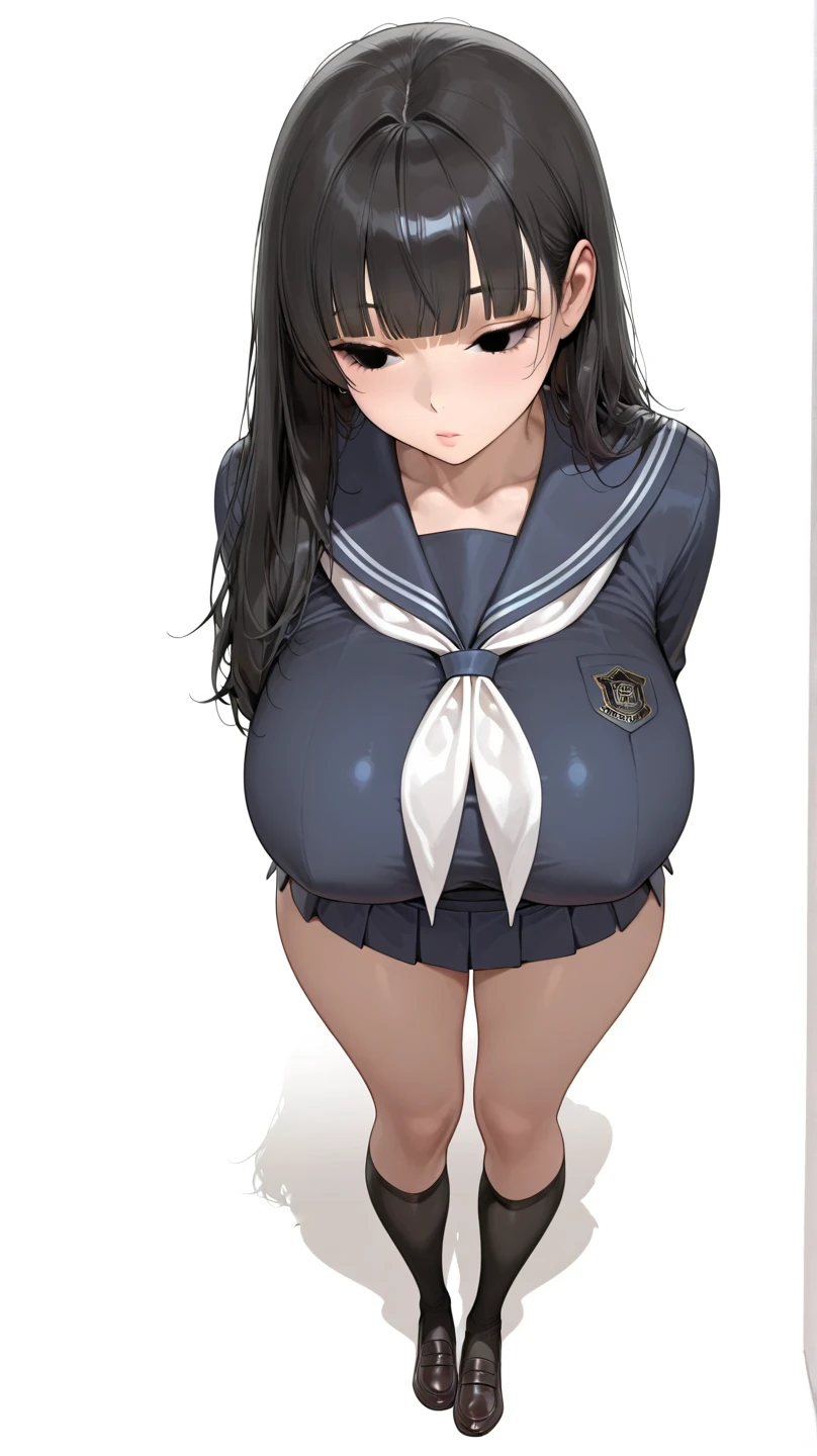 One girl and one boy , Improve , Bitch , {{masterpiece}}, {{Super detailed,Highest quality, High resolution, Natural light}}, {{{Official Art}}}, {{{{Super detailed}}}}, {{High resolution}}, {{unity 8k wallpaper}}, {{Perfect Anatomy}}, {{{Realistic , Super detailed realistic}}},Exquisitely designed clothes, Browsing Caution, {{{1 Female, 18-year-old}}}, {{{Medium chest,}}}, {{{{{{Black Hair, Smooth Hair , Straight hair}}}}}}, {{{School uniform, Sailor suit, Grey Skirt, flare skirt, mini skirt ,3 Line Sailor}}}, {Black knee socks, Arms back , Skin Dentition}, Curvy , Thick legs , , In the classroom , Super detailed background,Face close-up,On all fours ,Evil Eye,lower one's head,On the stomach,Kneel, {{{Blowjob, deep throat , Oral sex , Penis swallow,Handjob}}},{throw},Browsing Caution, {{{:=>}}},{Liar},{Convenient censorship},saliva,{{Motion Effect , Overhead motion effects , Sound Effects }} , Male pubic hair , testis , {{{{{Beautiful attention to detail, Brown pupil , View your viewers}}}} , sweating ,bedroom