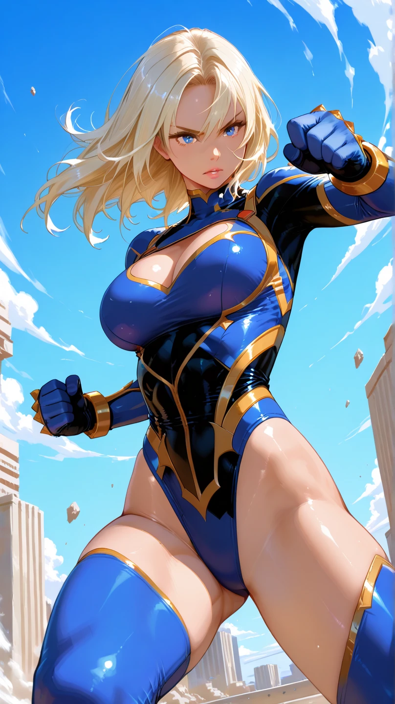 (masterpiece:1.2, Highest quality),(Very detailed),8K,wallpaper,1 female,Mature Woman,48 years old,Sentai Heroine,Muscular,((Metallic squadron suit)),(((Better Hands))),((The background is Galaxy Flash)),Random hairstyle,Random Pause,(((Beautiful female hands,detailed drawing of a hand))),cyber punk,((Beautiful trading cards,gold framed))