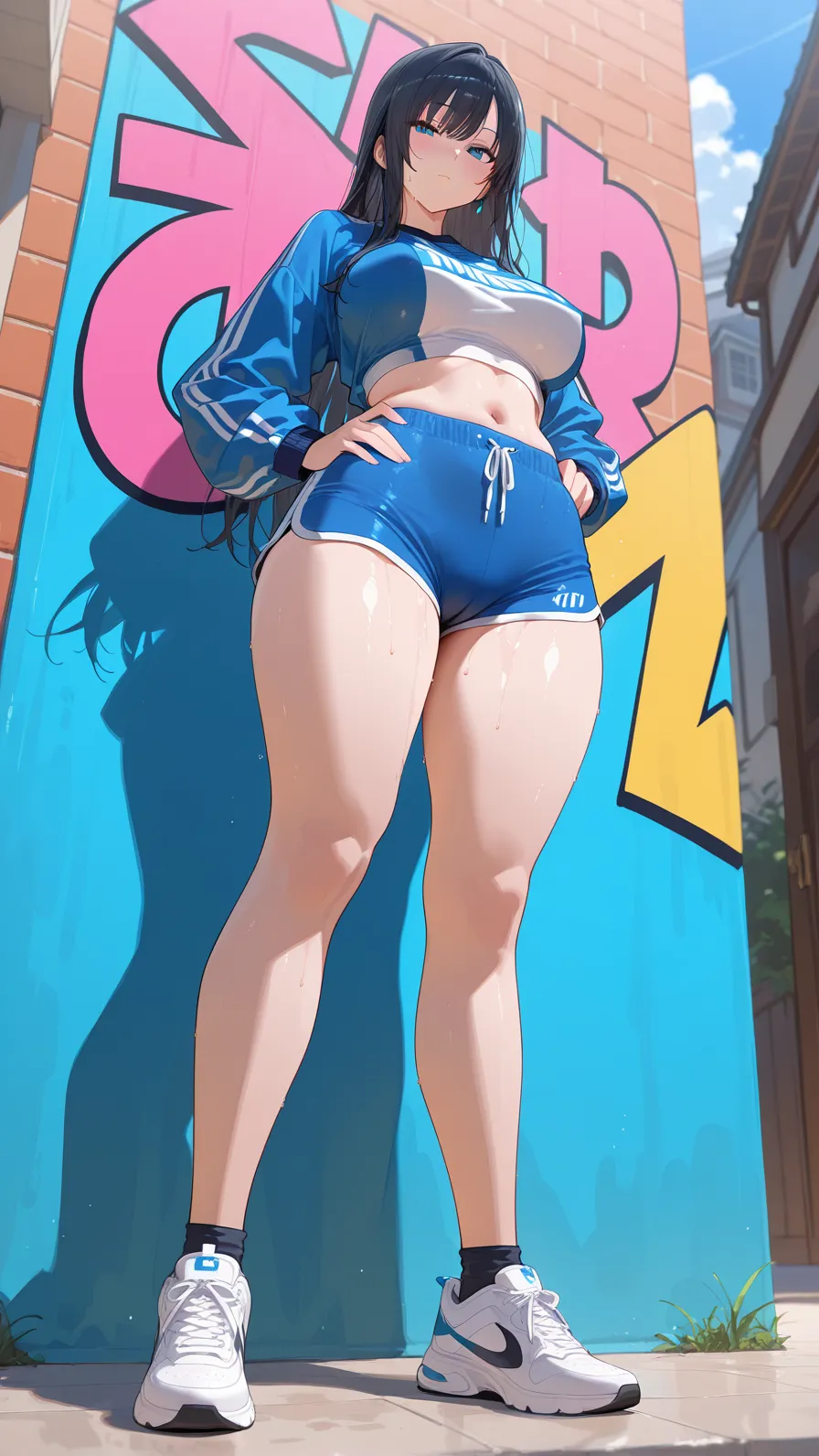 By whisperfoot, Judy Hopps , young, on the street , tight pants, sexy bra, begging, cameltoe