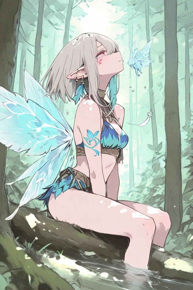 (cliffs:1.3), (dungeon moss) (rock mountains: 1.2), (2girls:1.5), (yuri:1.1), (fairy with pixie wings: 1.1), huge breasts, naked, bra, (cameltoe), (adult women: 1.1), from below, below view, (pointy ears), from below, navel, thighs, panties, AND (a village from sky view: 1.3), (shiny skin), huge panties, beautiful hair, beautiful cute body, (mature woman: 1.2), very (tall and petite: 1.1), (adult woman: 1.4), bow, ahoge