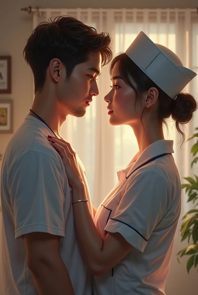 the love between the young American soldier and the French nurse during the war transcends borders and cultural differences