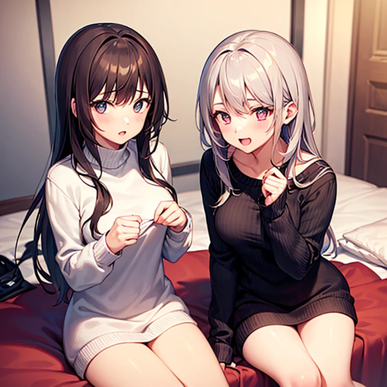 nsfw,(2girls:1.3),duo,pov,From above,Kneeling,masterpiece,best quality,very aesthetic,absurdres,side by side,lineup,(soles),(up)