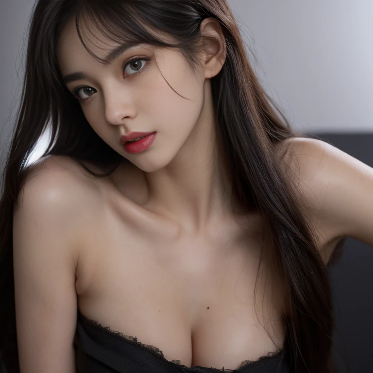 full body masterpiece, ultra realistic, 16k, high quality, incredibly detailed, dream aesthetic, dream atmosphere, cinematic, (sharp focus : 1.5), (photorealistic : 1.3), gothic (Gorgeous gothic girl), defined jaw, square face, wonderful gothic girl (enchanting seductress), cinematic, detailed, 16k sharp focus, realistic. wonderful. Seductive (evil). Black hair (realistic texture), highlighted, silky and shiny hair, detailed hair (realistic), big tits (natural). wonderful detailed face (enchanting seductress). blushed cheekbones (rosy cheeks), tanned skin, (white skin) alabaster skin that seems to glow ethereally. Her attire is gothic. Voluptuous shape. turquoise blue eyes (evil eyes look). a symmetrical face ::2 gothic clothes + ArtStation Trends + fantasy art + realistic cloth + fractals in the background, loose hair --aspect 9:21 – enhance your unearthly beauty. realistic skin texture, pale white skin illuminated. realistic perfect shading. absurd, realistic textures. alone, alone, 1 girl. Looking at the viewer. muscular female body, hot body, toned body, defined muscles. big natural breasts, cleavage. pantyhose, gothic (black) dress (realistic texture). In different sex positions at different angles. Bedroom background. incredibly real, best quality, photorealistic.