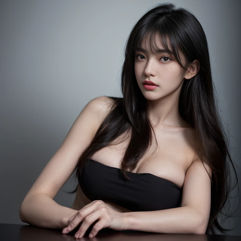 Anime style pictures,A princess cuts long black hair hair,, Snake Princess in One Piece, Big breasts,nine-headed body, guweiz style artwork, female anime character, Female anime style, Tall anime man with blue eyes, Beautiful Princess, Inspiration from Snake Princess, Stunning anime face portraits, Young anime woman,