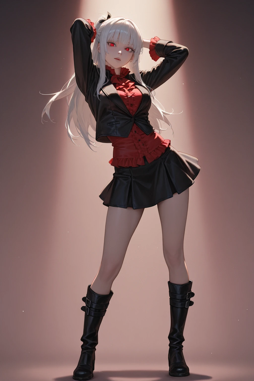 1 girl, minimalist outfit, full body, standing pose