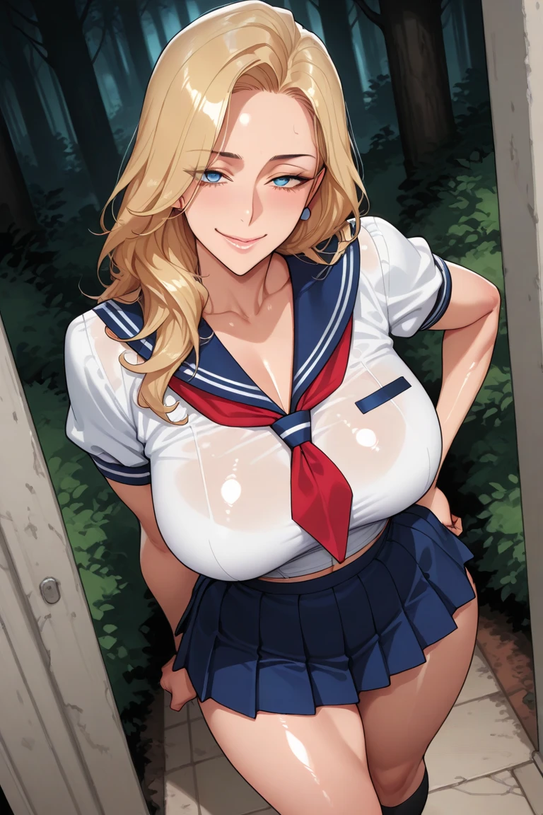 (Ultra-detailed、masutepiece, top-quality:1.3), (detailed 8K cg:1.2), , (Realistic:1.4), Cowboy Shot, 1 beautiful Japanese girl, 28 years old, beautiful supermodel, Japanese Idol, Large breasts, (sitting on the desk:1.1), School uniform:1.4, (Spread legs:1.2),Stand on your knees with only your left leg、(School classroom background:1.1), breasts, cleavage、Beautiful woman full of charm、blue-sky, very detailed eyelue eyes),opened , (exposed clitoriposed ) , beautiful clitoriposed breast), (nipples), ((cum on )), ((cum on uniform)), ((cum on belly)), ((cum on face)), ((cum on breast)), ((cum on tits)), ((cum on nipples))