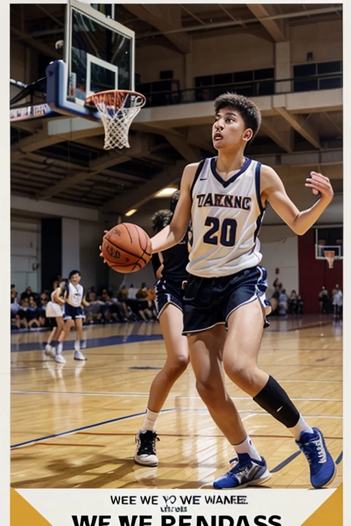 Male basketball player running