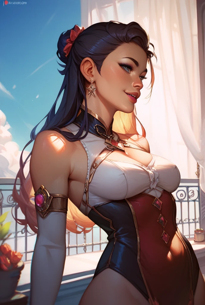 uma mulher com longos cabelos pretos e camisa azul com uma estrela no peito, linda arte digital, beautiful digital illustration, Arte digital realista em 4K, Arte digital realista em 4K, linda pintura digital, linda pintura digital, stunning digital illustration, Alena Aenami e Artgerm, belo retrato detalhado, linda pintura de personagem, pintura real de personagens altamente detalhado, arte digital detalhada fofa, Fan art horror character design portrait, beautiful curly black hair digital illustration high quality portrait, arte em quadrinhos, retrato do design do personagem, Naked busty woman with medium breasts cartoon style female character Geena Davis mercenary warrior Female character Queen Anna of Arendelle with battle scars Cartoon image of a woman .Ilustra??o estilo desenho animado, estilo de arte dos desenhos animados, estilo de arte dos desenhos animados, digital illustration style, design de personagens altamente detalhado, arte digital detalhada coragem, Forest fan art, Design de personagens de retrato, beautiful digital illustration, retrato de alta qualidade, Arte em quadrinhos, mulher jovem cabelo com transas lindas . Queen Anna of ArendelleBeautiful lined eyes Medium large bust and wonderful sexy clothes. sunrise bright wish image expression,Star, heart, Spectral rainbow, Fundo, cabelo chique lavanda branco menta, macio, Idiomas mistos_SMS, (Fundo bonito e claro:1.2),, Pintura de fantasia , Olho de renda com alto detalhe, long braids, braid, Universo, Galaxy, cabelo longo, penteado legal, o fluxo, como, como, cabelo super fino, melhor qualidade, alta qualidade, high resolution, Aprimoramento de detalhes, ((a imagem mais linda in the world)), Obra de arte, melhor qualidade, alta qualidadeAprimoramento de detalhes, ((a imagem mais linda ), cabelo brilhante, Estampas de vestidos super chiques, Flores stamp, Mesh pantyhose,, waist to head illustration, Rainha